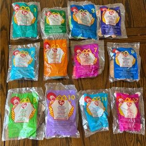 1999  New TY Beanie Babies McDonald's Happy Meal Toys Set 1-12
